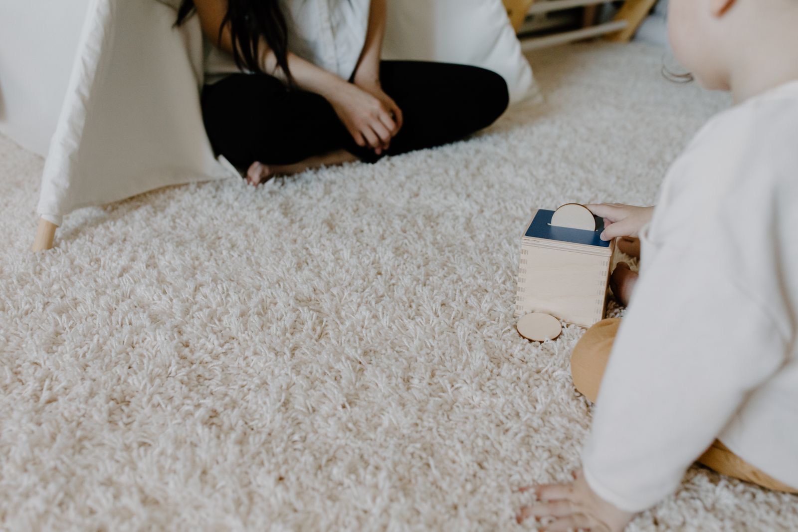 Plush neutral carpet in a bright, comfortable room
